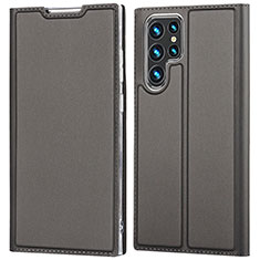 Coque Portefeuille Livre Cuir Etui Clapet D05T pour Samsung Galaxy S21 Ultra 5G Noir