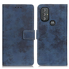 Coque Portefeuille Livre Cuir Etui Clapet D05Y pour Motorola Moto G Play (2023) Bleu