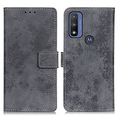 Coque Portefeuille Livre Cuir Etui Clapet D05Y pour Motorola Moto G Pure Gris