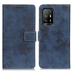 Coque Portefeuille Livre Cuir Etui Clapet D05Y pour Oppo A94 5G Bleu