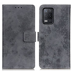 Coque Portefeuille Livre Cuir Etui Clapet D05Y pour Realme 8 5G Gris