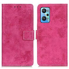 Coque Portefeuille Livre Cuir Etui Clapet D05Y pour Realme GT Neo2 5G Rose Rouge