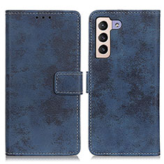 Coque Portefeuille Livre Cuir Etui Clapet D05Y pour Samsung Galaxy S21 Plus 5G Bleu