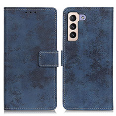 Coque Portefeuille Livre Cuir Etui Clapet D05Y pour Samsung Galaxy S22 Plus 5G Bleu