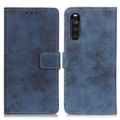 Coque Portefeuille Livre Cuir Etui Clapet D05Y pour Sony Xperia 10 III Bleu