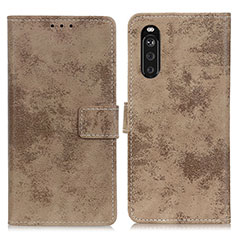 Coque Portefeuille Livre Cuir Etui Clapet D05Y pour Sony Xperia 10 III Lite Kaki