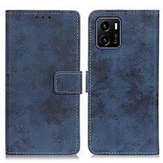 Coque Portefeuille Livre Cuir Etui Clapet D05Y pour Vivo iQOO U5x Bleu