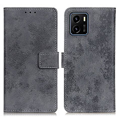 Coque Portefeuille Livre Cuir Etui Clapet D05Y pour Vivo iQOO U5x Gris