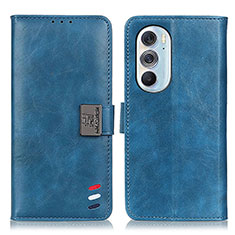 Coque Portefeuille Livre Cuir Etui Clapet D06Y pour Motorola Moto Edge 30 Pro 5G Bleu