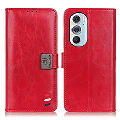 Coque Portefeuille Livre Cuir Etui Clapet D06Y pour Motorola Moto Edge X30 5G Rouge