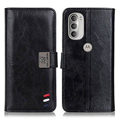 Coque Portefeuille Livre Cuir Etui Clapet D06Y pour Motorola Moto G51 5G Noir