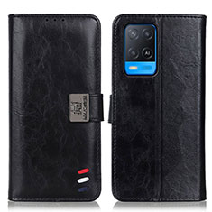 Coque Portefeuille Livre Cuir Etui Clapet D06Y pour Oppo A54 4G Noir