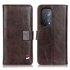 Coque Portefeuille Livre Cuir Etui Clapet D06Y pour Oppo A54 5G Marron