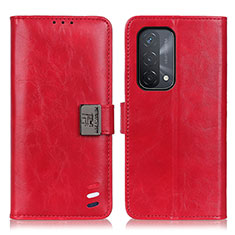 Coque Portefeuille Livre Cuir Etui Clapet D06Y pour Oppo A74 5G Rouge