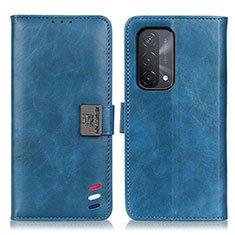 Coque Portefeuille Livre Cuir Etui Clapet D06Y pour Oppo A93 5G Bleu