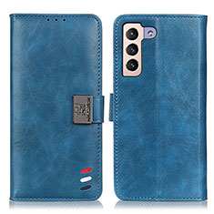 Coque Portefeuille Livre Cuir Etui Clapet D06Y pour Samsung Galaxy S22 5G Bleu