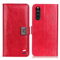 Coque Portefeuille Livre Cuir Etui Clapet D06Y pour Sony Xperia 10 III Lite Rouge