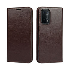 Coque Portefeuille Livre Cuir Etui Clapet D07T pour OnePlus Nord N200 5G Marron