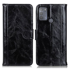 Coque Portefeuille Livre Cuir Etui Clapet D07Y pour Motorola Moto G50 Noir