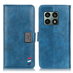 Coque Portefeuille Livre Cuir Etui Clapet D07Y pour OnePlus 10 Pro 5G Bleu Ciel