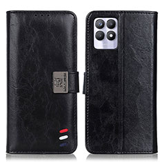 Coque Portefeuille Livre Cuir Etui Clapet D07Y pour Realme 8i Noir