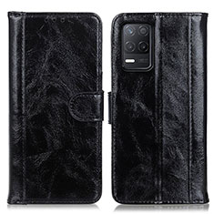 Coque Portefeuille Livre Cuir Etui Clapet D07Y pour Realme Q3i 5G Noir