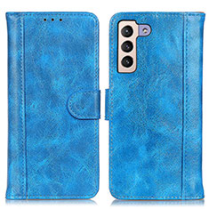 Coque Portefeuille Livre Cuir Etui Clapet D07Y pour Samsung Galaxy S24 5G Bleu Ciel