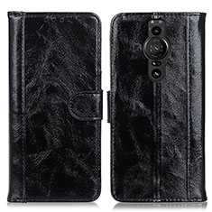 Coque Portefeuille Livre Cuir Etui Clapet D07Y pour Sony Xperia PRO-I Noir