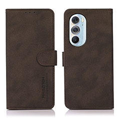 Coque Portefeuille Livre Cuir Etui Clapet D08Y pour Motorola Moto Edge 30 Pro 5G Marron