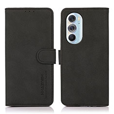 Coque Portefeuille Livre Cuir Etui Clapet D08Y pour Motorola Moto Edge 30 Pro 5G Noir