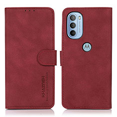 Coque Portefeuille Livre Cuir Etui Clapet D08Y pour Motorola Moto G31 Rouge