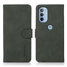 Coque Portefeuille Livre Cuir Etui Clapet D08Y pour Motorola Moto G31 Vert