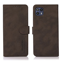 Coque Portefeuille Livre Cuir Etui Clapet D08Y pour Motorola Moto G50 5G Marron