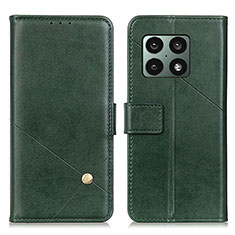 Coque Portefeuille Livre Cuir Etui Clapet D08Y pour OnePlus 10 Pro 5G Vert