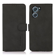 Coque Portefeuille Livre Cuir Etui Clapet D08Y pour Oppo K10 5G Noir