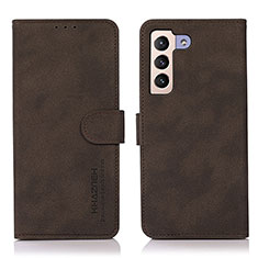 Coque Portefeuille Livre Cuir Etui Clapet D08Y pour Samsung Galaxy S22 Plus 5G Marron