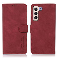Coque Portefeuille Livre Cuir Etui Clapet D08Y pour Samsung Galaxy S22 Plus 5G Rouge