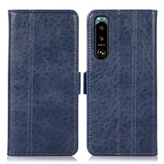 Coque Portefeuille Livre Cuir Etui Clapet D08Y pour Sony Xperia 5 III Bleu