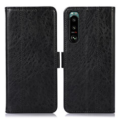 Coque Portefeuille Livre Cuir Etui Clapet D08Y pour Sony Xperia 5 III Noir