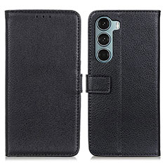 Coque Portefeuille Livre Cuir Etui Clapet D09Y pour Motorola Moto Edge S30 5G Noir