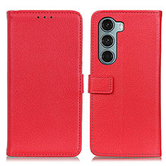 Coque Portefeuille Livre Cuir Etui Clapet D09Y pour Motorola Moto Edge S30 5G Rouge