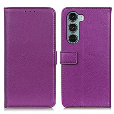 Coque Portefeuille Livre Cuir Etui Clapet D09Y pour Motorola Moto Edge S30 5G Violet