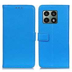 Coque Portefeuille Livre Cuir Etui Clapet D09Y pour OnePlus 10 Pro 5G Bleu Ciel