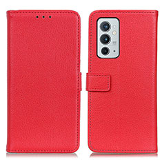 Coque Portefeuille Livre Cuir Etui Clapet D09Y pour OnePlus 9RT 5G Rouge