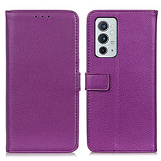 Coque Portefeuille Livre Cuir Etui Clapet D09Y pour OnePlus 9RT 5G Violet