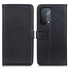 Coque Portefeuille Livre Cuir Etui Clapet D09Y pour Oppo A54 5G Noir