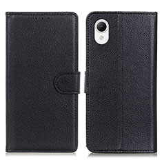 Coque Portefeuille Livre Cuir Etui Clapet D09Y pour Samsung Galaxy A23s Noir