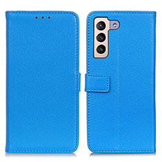 Coque Portefeuille Livre Cuir Etui Clapet D09Y pour Samsung Galaxy S23 5G Bleu Ciel