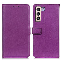 Coque Portefeuille Livre Cuir Etui Clapet D09Y pour Samsung Galaxy S23 5G Violet