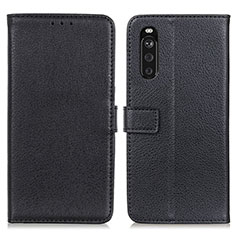 Coque Portefeuille Livre Cuir Etui Clapet D09Y pour Sony Xperia 10 III Lite Noir